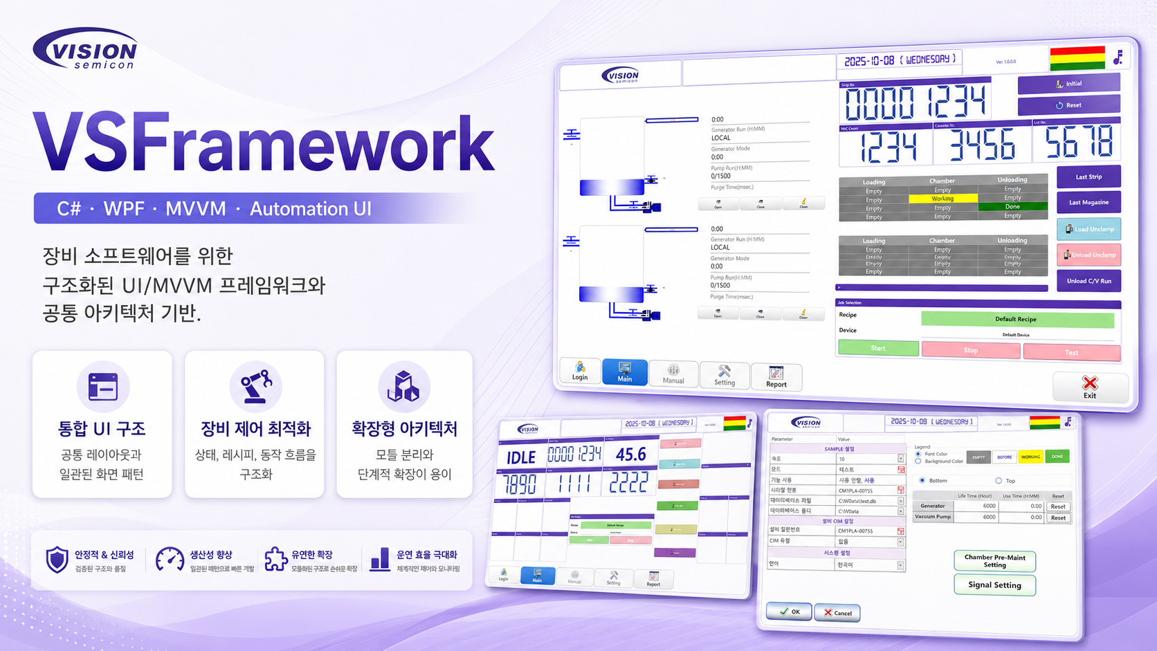 VSFrameWork — 산업용 장비 소프트웨어 공통 아키텍처